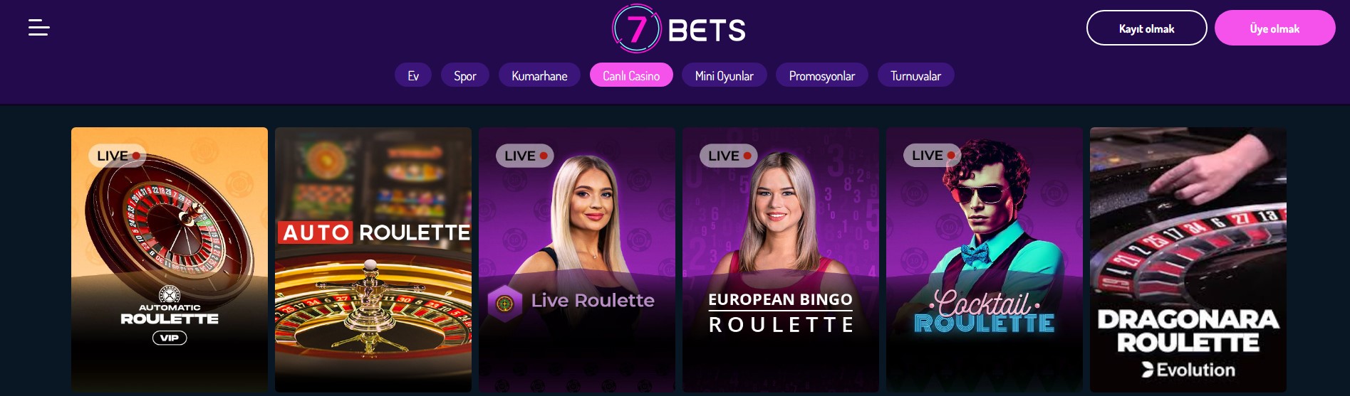 7bets Rulet Oyunu